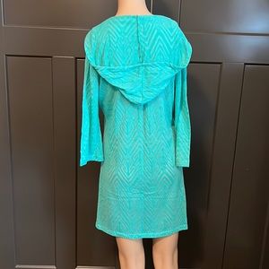 Women’s hooded swim coverup.